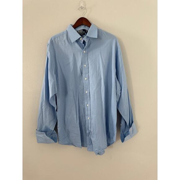 Polo Ralph Lauren Curham Clasic Fit Dress Shirt sz 17 - Picture 1 of 3